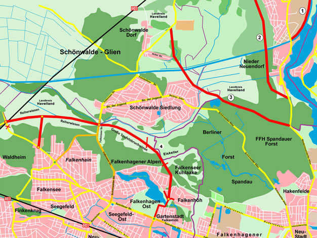 Trassen Landesstraßenbedarfsplan Brandenburg